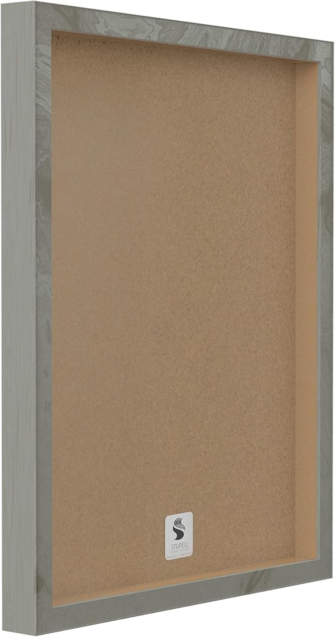 Stupell Industries Botanical Plant Illustration Seeds Vintage Design, Design by World Art Group, Grey Framed, 24 x 30