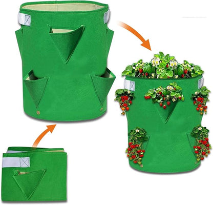 Strong Camel Planter Bag Felt Fabric Garden Planting Bag Grow Strawberry and Herb Plant Tub
