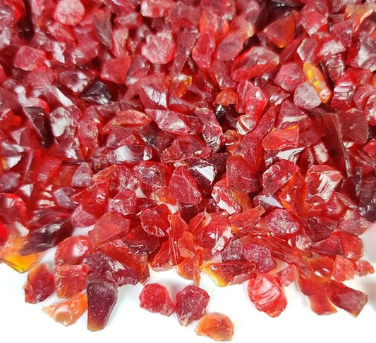HappyFiller Valentine Day Decoration 1.3 LB Crushed Glass Sand Broken Fire Glass Pieces for Epoxy Resin Arts Crafts Projects,Vase Fillers,Candle Holder Small Pebble,Home Accents,Terrarium Stones,Red