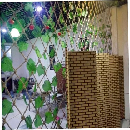 Yeory Jute Plant Support Netting Jute Garden Netting for Plants Natural Garden Trellis Twine Net for Pea Bean Climbing Vegetable 79x197 in, Garden Netting for Plants