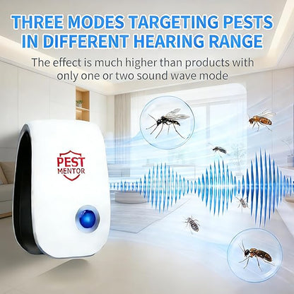 Ultrasonic Pest Repellent Plug-in, Rodent & Insect Repellent Device for Mice,Rats,Roaches,Ants,Spiders, Multi-Room Indoor Pest Control for Home Kitchen Office – 10 Pack