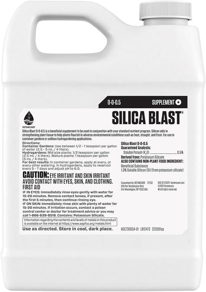 Botanicare Silica Blast, Plant Supplement, 0-0-0.5, 1 qt.