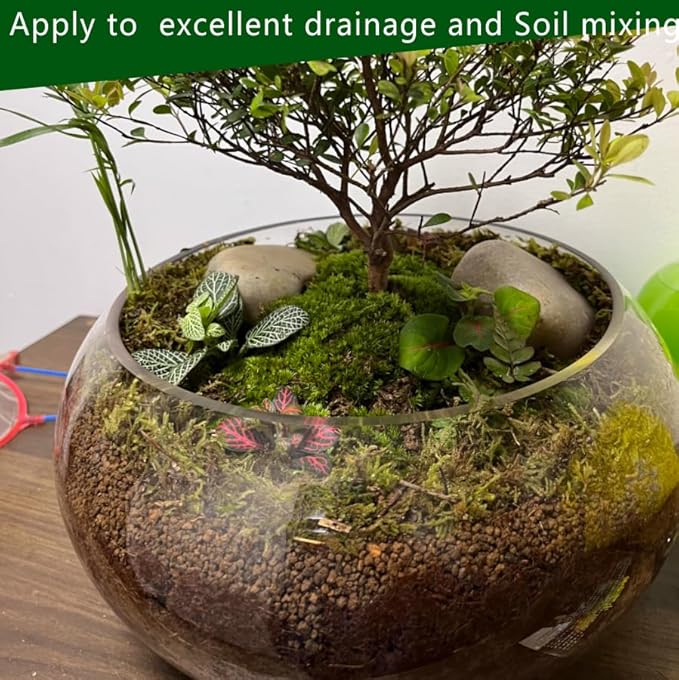 Horticultural Akadama Soil - Cactus Bonsai Succulent Soil Additive for Plants, Landscaping, Vase Fillers (10 LB, 1/4 inch Hard-Grade Akadama)