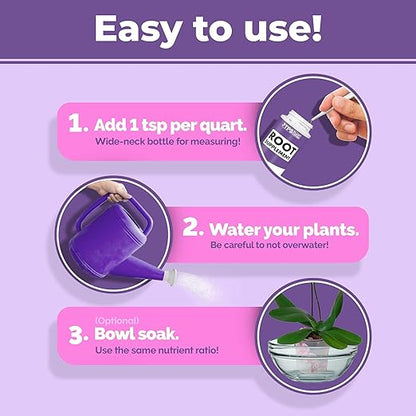 Root Supplement for Orchids – Orchid Root Growth Support & Rooting Solution 8 oz (250 ml)
