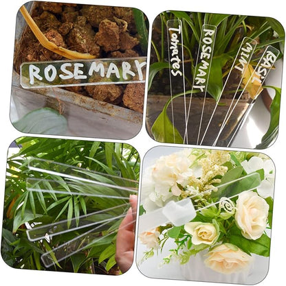 24pcs Garden Tag Succulent Labels Plant Identifier Flower Tag Plant Label Tags Flower Pots for Indoor s Garden Tags Markers Lawn Acrylic s Accessories