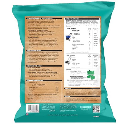 Jonathan Green Organic Organic 8-0-1 Lawn Food for All Grass Types 20 lb. 5000 sq. ft.
