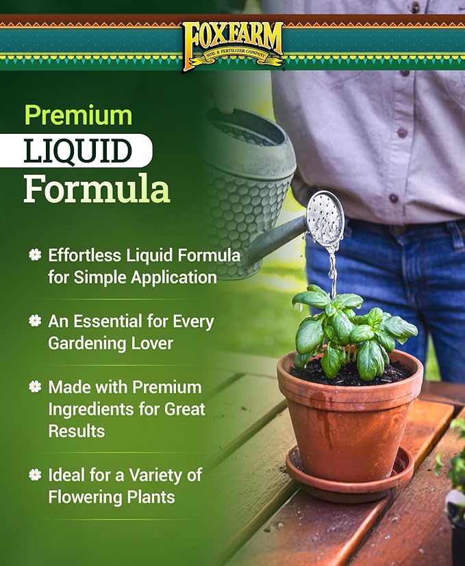 FoxFarm Soil Liquid Trio Pack - Big Bloom, Grow Big, Tiger Bloom Fertilizers for Vigorous Plant Growth, Bud Development & Abundant Fruit - Complete Liquid Plant Food Set - 3 Gallon Bottles