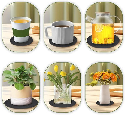 Plant Saucers for Indoors, Round Felt Plant Saucers for Gardening, Indoors& Outddor Use, Reversible Fabric Coaster Mat Absorbent Pot Saucers for Gardening Coffee & Drinks for DIY Craft Supplies(9 PCS)