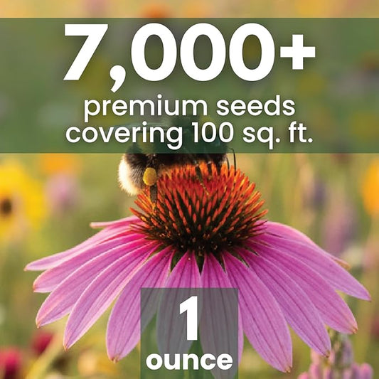 Bee Friendly Mix – 7,000 Seeds for Planting – 2026 Season – 1 Ounce Pouch