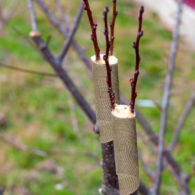 12" x 100ft Burlap Tree Wrap Roll for Gardening, Natural Tree Trunk Wrap Fabric Tree Protector Garden Burlap Roll Burlap Wrap Plants Bandage for Keeping Warm Moisturizing (12" x 100ft)