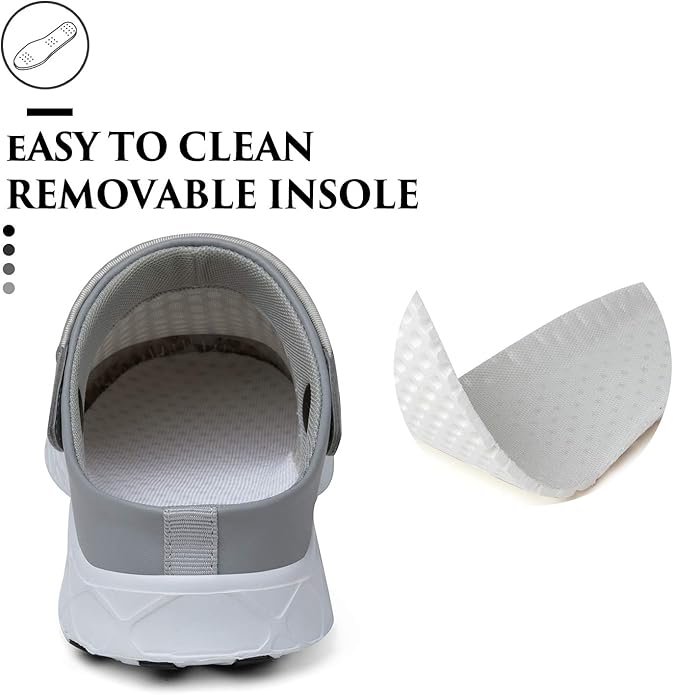 SAGUARO Men's Women's Quick Dry Garden Shoes Lightweight Breathable Gardening Clog Water Shoes Mesh Sandals for Sports Outdoor Beach Pool Exercise