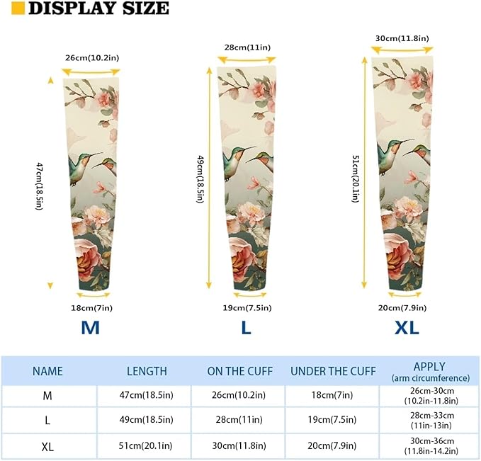 Binienty Unisex Arm Sleeves for Driving, Golf, Cycling, Sports, UV Protector Cooling Arm Sleeves Cover