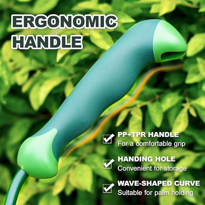 Garden Scoop, 13" Soil Scoop with Ergonomic Rubber Handle, Carbon Steel Potting Shovel Big Volume Gardening Spoon for Transplanting, Digging, Cultivation, Composting, Planting