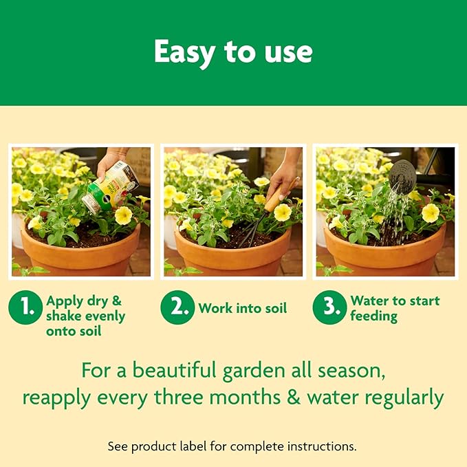 Miracle-Gro Shake 'N Feed All Purpose Plant Food - Outdoor and Indoor Plant Food for In-Ground and Containers, Feeds for up to 3 Months, 1 lb.