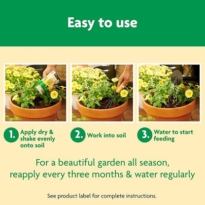 Miracle-Gro Shake 'N Feed All Purpose Plant Food - Outdoor and Indoor Plant Food for In-Ground and Containers, Feeds for up to 3 Months, 1 lb.