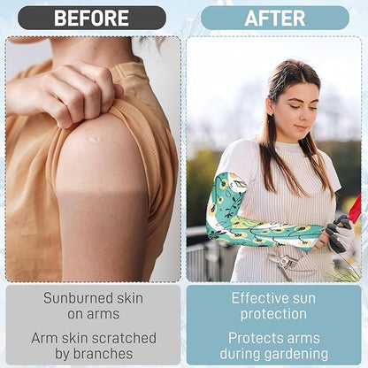 Gardening Sleeves for Women Farm Sun Protection Thorn Proof Cooling Arm Sleeves to Cover Arms for Garden Sports