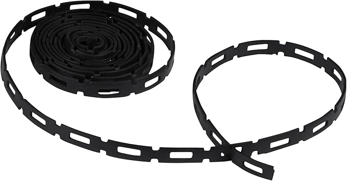 EasyFlex Plastic CableTies For Securing Trees, Plants, Household Items, 1/2-Inch by 100-Feet, FirmFlex Black (1100-2)