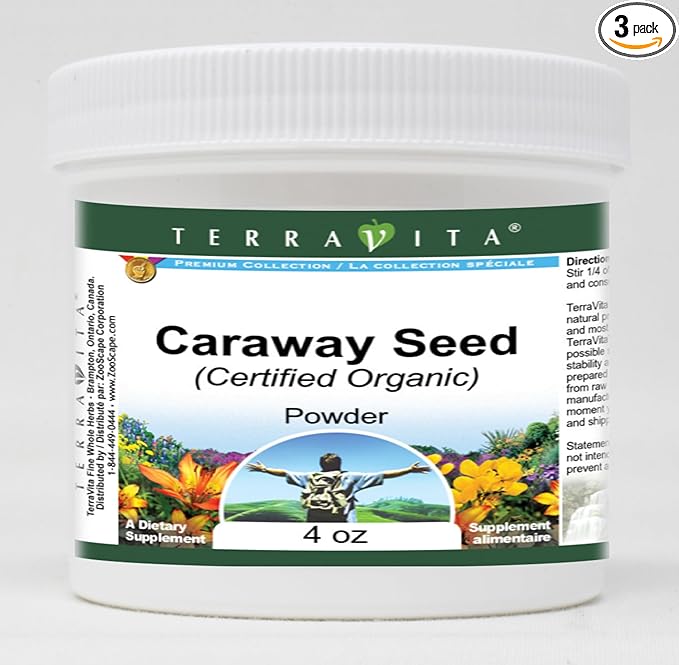 Caraway Seed (Certified Organic) Powder (4 oz, ZIN: 517592) - 3 Pack
