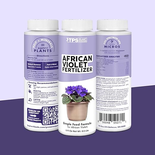 African Violet Fertilizer – Liquid African Violet Plant Food for Indoor Plants, 32 oz