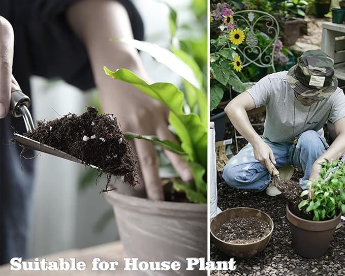 Houseplant Potting Mix, Fertilized, Perlite Soil for All Types of Indoor House Plants and Tropical Plant 1 qt