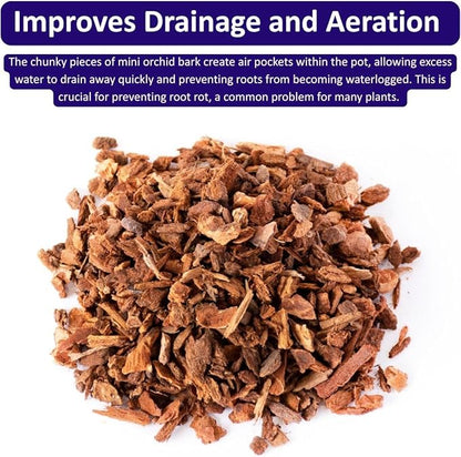 SuperMoss (23108) Orchid Potting Bark, 100% Natural Douglas Fir Bark, 1/4", 80.75 Cu. in.
