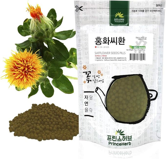 [Medicinal Korean Herbal Pills] 100% Natural Safflower Seeds Pills (Safflower Seeds/홍화씨 환) (4 oz)