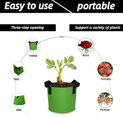 Grow Bags,Growing Pot Bags Garden Grow Bag Indoor Outdoor Fabric Aeration Plant Pot Container Flower Vegetable Pouch (Mixed 15colors,20Gallon)