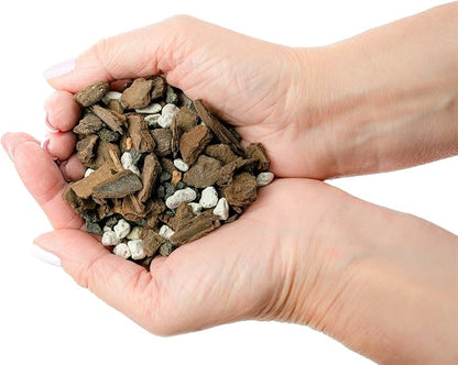 GARDENERA Premium Bonsai Soil All Purpose Fast Draining Mix - 1 Quart - Pumice, Lava, Calcined Clay and Pine Bark Potting Pre Mixed Bonsai Plant Soil Mixture - Made in USA