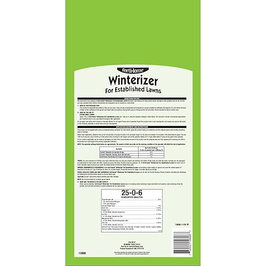 Fertilome (10896) Winterizer for Established Lawns 25-0-6 (40 LBS)