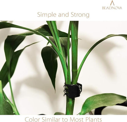 BEADNOVA 100Pcs Orchid Clips Large Orchid Support Clips for Flower Plant Vine (2cm, 100PCS)