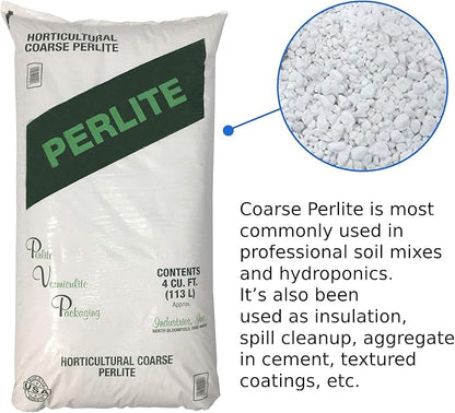 Organic Perlite Planting Soil Additive, White, 4-Cubic Feet