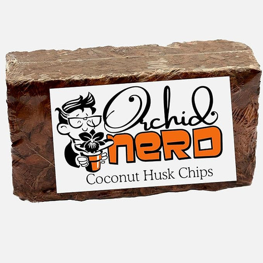 Premium Coconut Coir Fiber Husk Chips Brick 500 g OMRI Listed Organic Growing Medium for Orchids Houseplants Reptiles Terrariums
