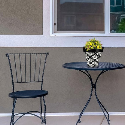 Briarwood Lane Geometric Floral Small Planter