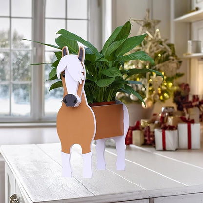Horse Gifts for Women,Horse Planter Plant Pot,Cute Horse Flower Pots for Outdoor Garden Decoration,Christmas or Birthday Gifts for Women,Office Home Decor Small Horse