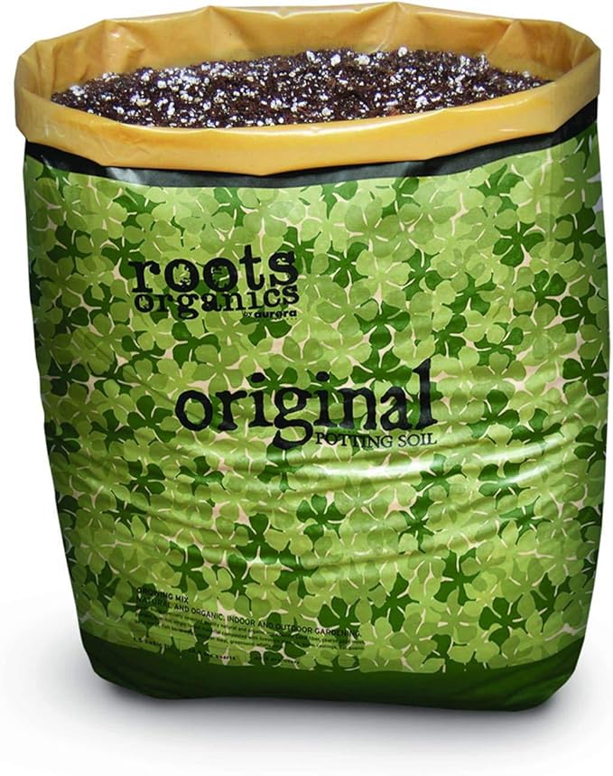 Roots Organics Rod Hydroponic Gardening Ready-to-Grow Coco Fiber-Based Potting Soil, 1.5 Cubic Feet/10 Gallon for Plants (2 Pack)
