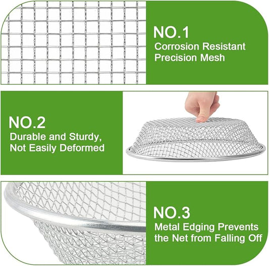 Soil Sifter Sieve Galvanized Screen for Compost, Dirt, Rocks, Garden, Soil Sieve Fits 5 Gallon Bucket, Composting Sifting Tool, 3/8in
