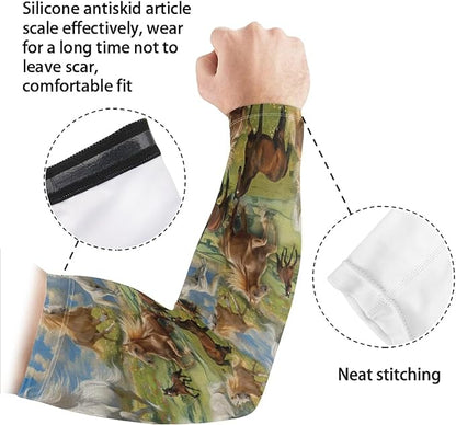 Binienty Unisex Arm Sleeves for Driving, Golf, Cycling, Sports, UV Protector Cooling Arm Sleeves Cover