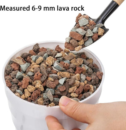 TOPZEA 12lb Mix Lava Rocks Pebbles for Plant, Potting Soil Decorative Landscaping Gritty Pumice, Volcanic Stone Gravel for Bonsai Succulent Cactus, Vase Filler, Fairy Gardening, Top Dressing