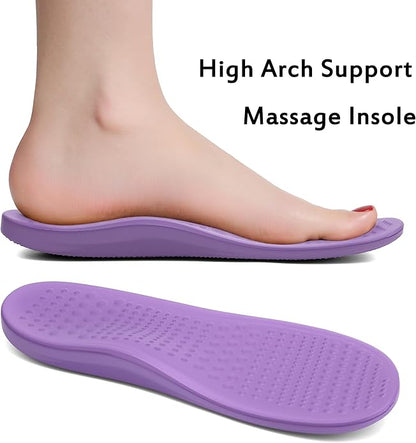 Women Men Orthopedic Clogs Arch Support Garden Shoes Sandals Slippers with Plantar Fasciitis Insoles