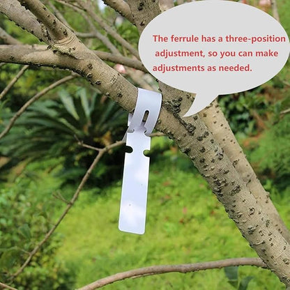 200Pcs Green Plant Labels Plant Tags Wrap Around Hanging Tags Adjustable Outdoor Nursery Garden Labels Sun-Proof Reusable Tree Markers with 2pcs Waterproof Permanent Marker Pen (200pcs White)