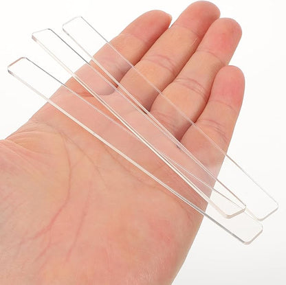 GANAZONO Acrylic Garden Markers Clear Plant Labels 48Pcs Lightweight Plant Tags for Flower Pots Succulents Planters Easy Insert Garden Label Stakes for Outdoor Identification