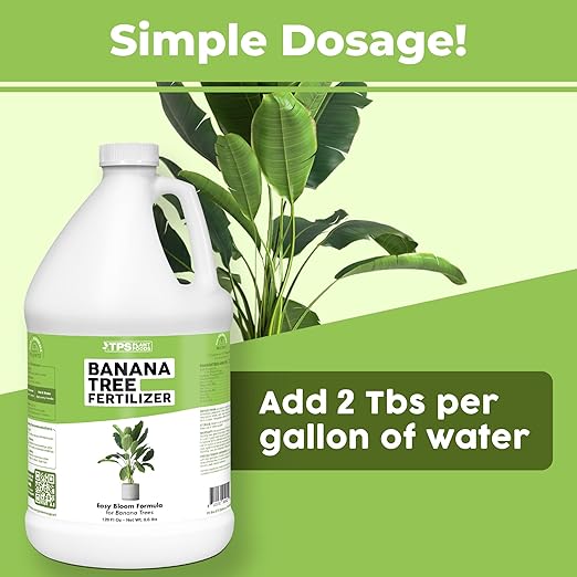 Banana Tree Fertilizer – Liquid Fertilizer for All Banana Tree Varieties, Supports Growth & Fruiting, 1 Gallon