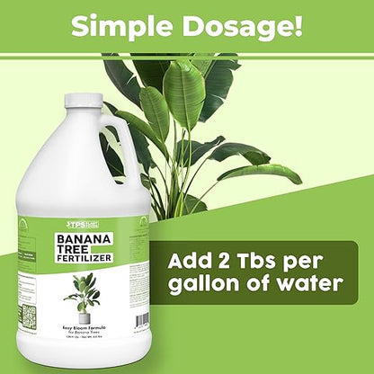 Banana Tree Fertilizer – Liquid Fertilizer for All Banana Tree Varieties, Supports Growth & Fruiting, 1 Gallon
