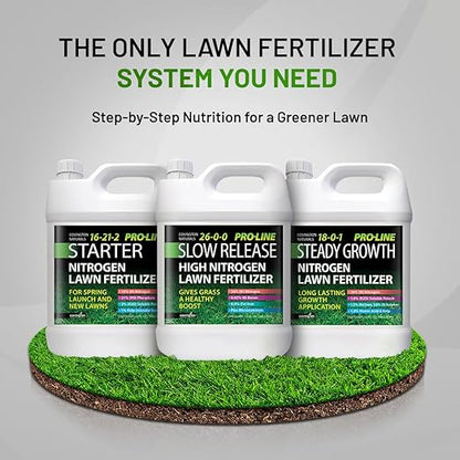 Covington ProLine 26-0-0 NPK Liquid Lawn Slow Release Fertilizer (32oz) – High Nitrogen Lawn Food for Summer Growth – Promotes Deep Green Color & Resilient Turf – Ideal for Heat-Stressed Lawns