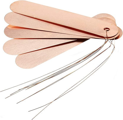 Bosmere Permanent 4-Inch Long Copper Tags with Copper Ties, 20-Pack