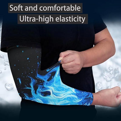Binienty Unisex Arm Sleeves for Driving, Golf, Cycling, Sports, UV Protector Cooling Arm Sleeves Cover