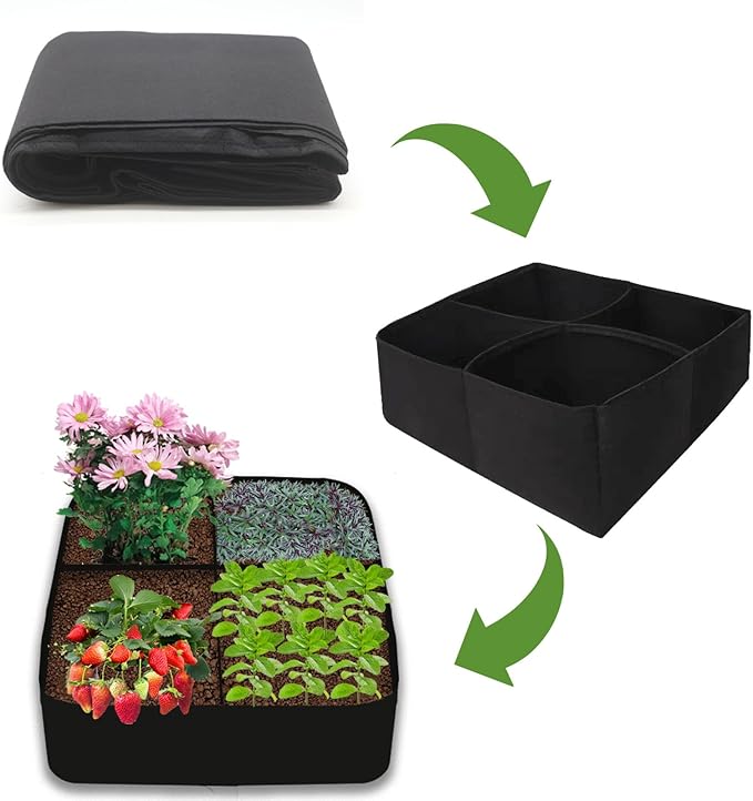 2Packs 30 Gallon Breathable & Durable Fabric Grow Bags - 2x2FT Heavy Duty Nonwoven Fabric Pots for Indoor Outdoor Vegetable and Flower, Perfect for Spring and Summer Gardening