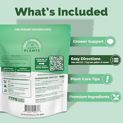 Organic Monstera Plant Food, Slow Release Dry Granular Fertilizer for Monstera and Philodendron, Tropical Plant Food - 1 Pound (16 Oz)