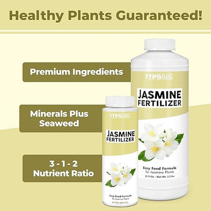 Jasmine Fertilizer for All Flowering Jasmine Shrubs and Vines, Liquid Plant Food 8 oz (250mL)