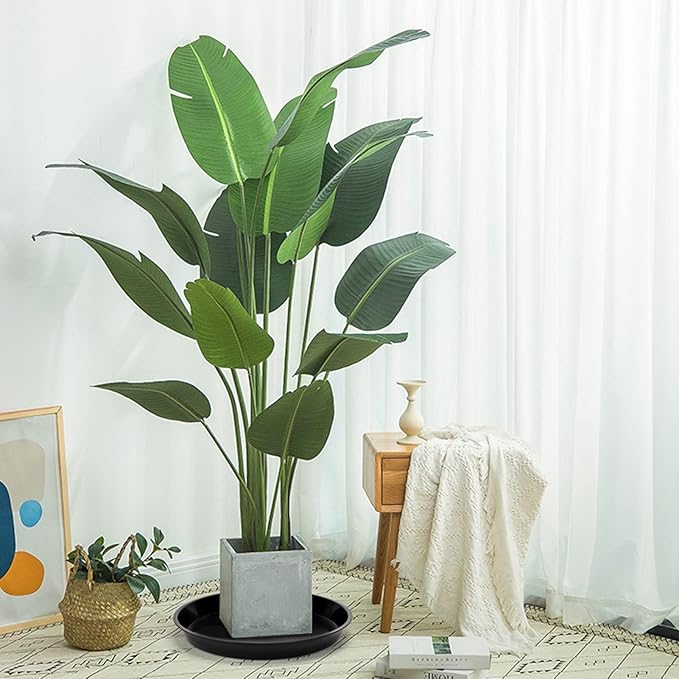 Black Plant Saucer 20 Inches for Indoors/Outdoors, 3 Packs Bonsai Planter Pot Saucer 18 Inches Base Extra Large Plant Trays for Pots.
